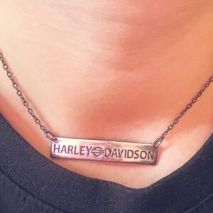 Harley-Davidson Silver Bar Necklace